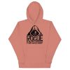 rogue hoodie, flat lay - dusty rose