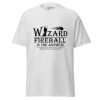 wizard t-shirt, front - ash