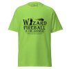 wizard t-shirt, front - lime