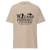 wizard t-shirt, front - sand