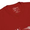 wizard sweatshirt, tag view - cardinal