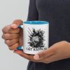 crit happens mug with color inside, 11 oz, left - blue