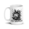 crit happens mug 15 oz, left - white