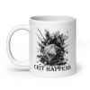 crit happens mug 20 oz, left - white