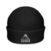 rogue beanie, front - black