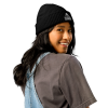 rogue beanie, model woman - black