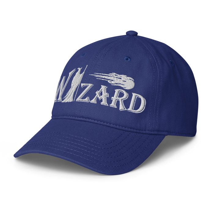 low-profile-baseball-cap-royal-left-front-697934262e580 wizard fireball cap, left front - royal