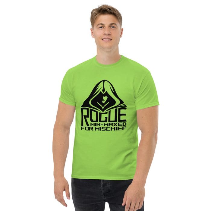 unisex-classic-tee-lime-front-697980a44e896.jpg rogue t-shirt, front 3 - lime