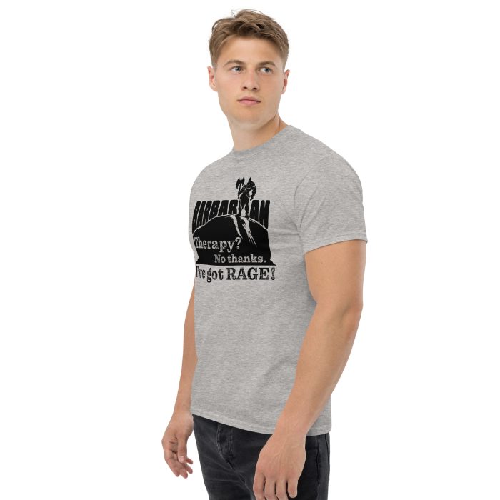 unisex-classic-tee-sport-grey-left-front-697fbd18242ff.jpg barbarian rage t-shirt, front left - sport grey