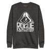 rogue min-maxed for mischief sweatshirt, front - charcoal heather